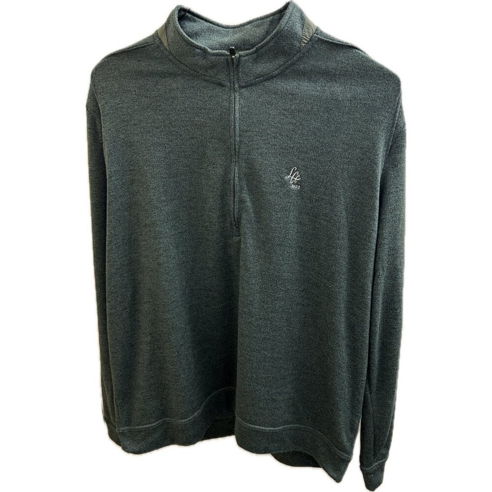 Johnnie-O Men’s XL Performance Reflex Elm Green 1/4 Zip Pullover Lcc 1922